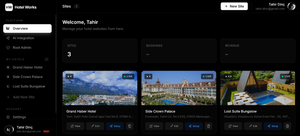 Hotel Command Center