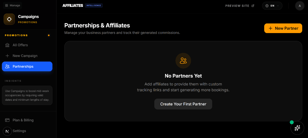 Affiliate Dashboard