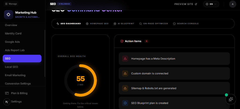 SEO Workspace 1